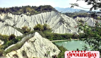 Moon World mud volcano - Kaohsiung City, Tianliao District