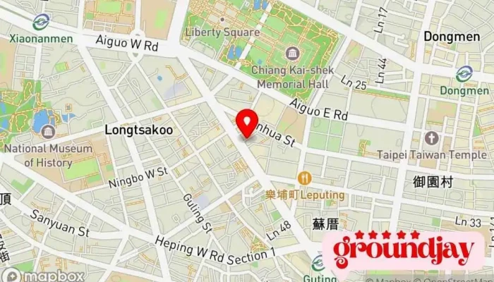 Ai Qia Mi Mi Zao Xing You Xian Gong Si 地圖 - Taipei City, Zhongzheng District