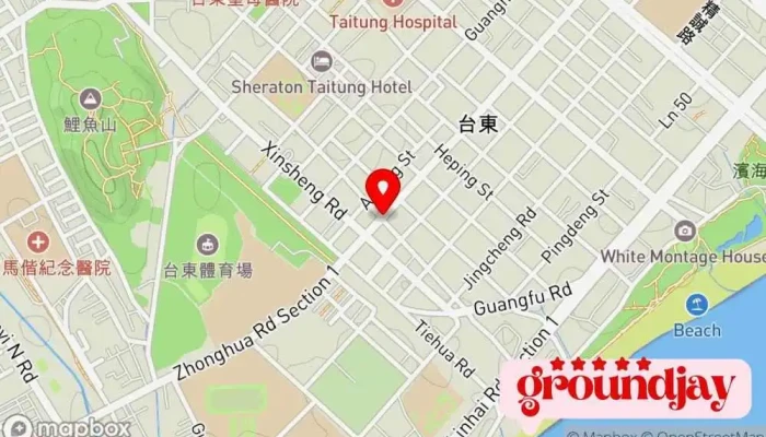 地图 宝岛眼镜 台东中华路 眼镜店 在 Taitung County, Taitung City