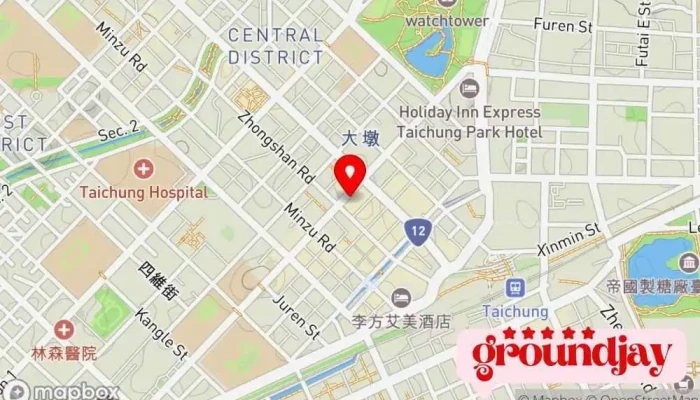 Bao Xin Wang Lu Xing Xiao Gu Fen You Xian Gong Si 地圖 - Taichung City, Central District