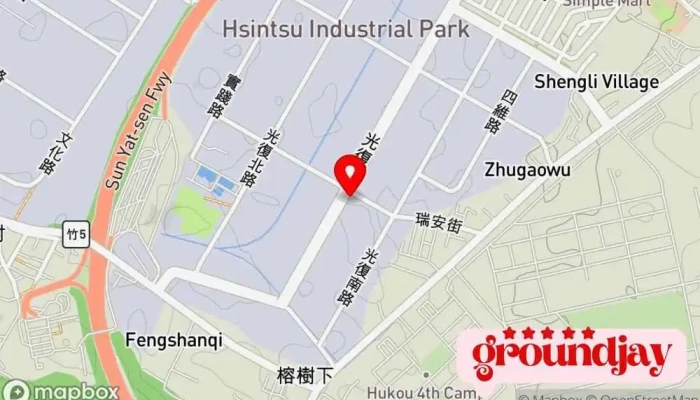 地图 博威电子股份有限公司 电子配件批发商, 电子制造商 在 Hsinchu County, Hukou Township