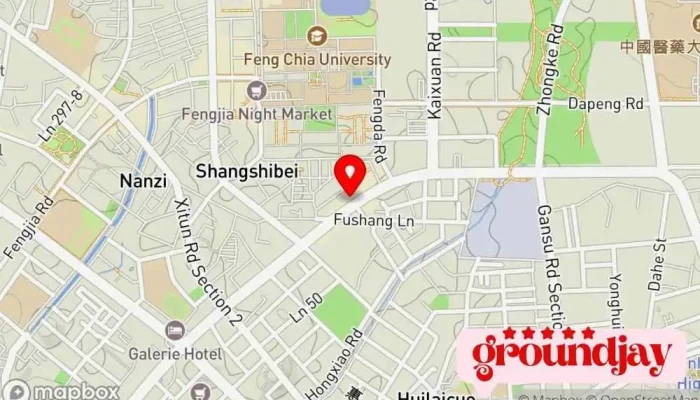 Cai Tuan Fa Ren Zhong Hua Min Guo Shang Pin Tiao Ma Ce Jin Hui Tai Zhong Fu Wu Zhong Xin 地圖 - Taichung City, Xitun District