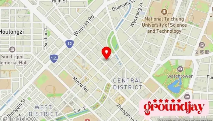 Cai Xing Yu Le Cheng 地圖 - Taichung City, Central District