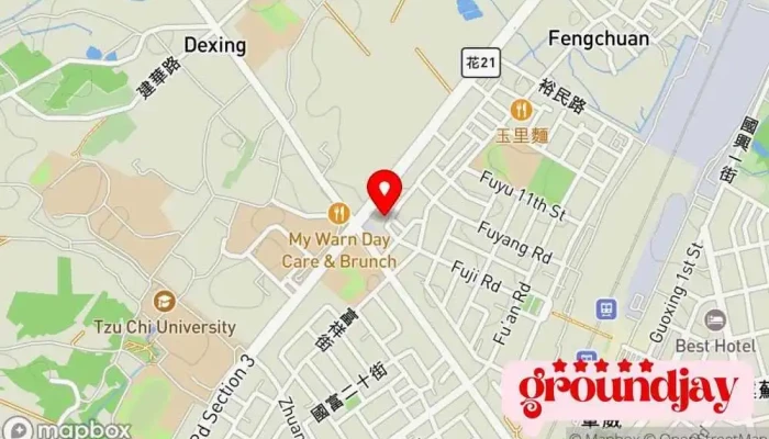 地图 艸頭黃推拿 健康计划 在 Hualien County, Hualien City