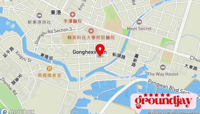Cheng Shi Fa Zhan Dian Ye Gu Fen You Xian Gong Si 地圖 - Pingtung County, Donggang Township