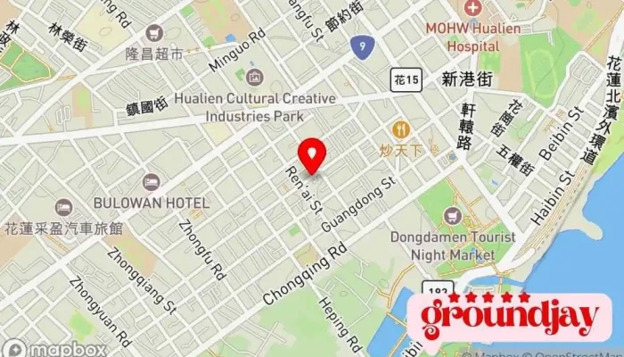 Cheng Shi Jing Dian Ding Fang Wang Zhan 地圖 - Hualien County, Hualien City
