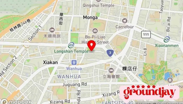 Chi He Wan Le Zheng He Xing Xiao MydnaShou Piao Wang 地圖 - Taipei City, Wanhua District