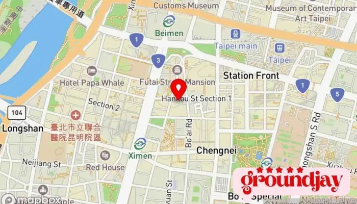 Da Ke Wei Chuang Yi Kai Fa You Xian Gong Si 地圖 - Taipei City, Zhongzheng District