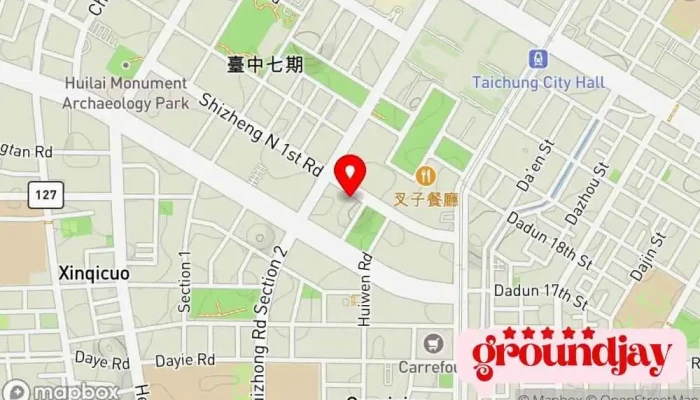 地图 大铼开发股份有限公司 建筑公司 在 Taichung City, Xitun District