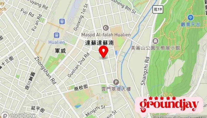 Da Lu Ge Bao Ling Qiu Hua Lian Guan 地圖 - Hualien County, Hualien City