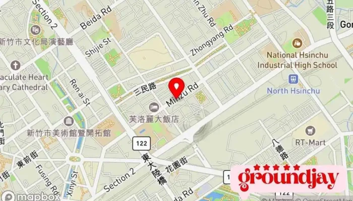 Da Ren Wo Xing 地圖 - Hsinchu City, East District