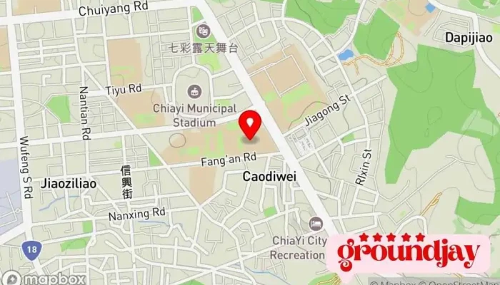地图 大同技术学院 学院, 私立学院, 学校, 技术学校 在 Chiayi City, East District