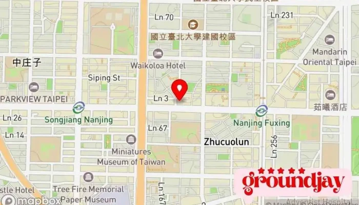De Kuan Ke Ji 地圖 - Taipei City, Zhongshan District