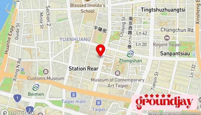 De Yi Zi Xun 地圖 - Taipei City, Datong District