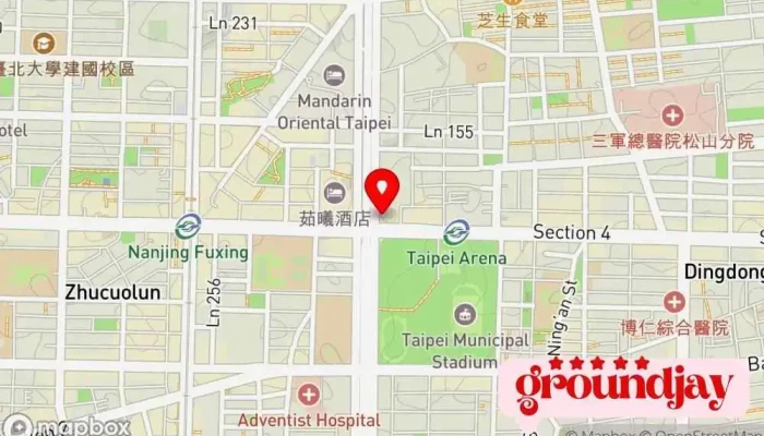 Dian Shang Dai Ying Yun Dai Cao Fu Wu Shang Hong Chuang Shu Wei Ke Ji R 地圖 - Taipei City, Songshan District