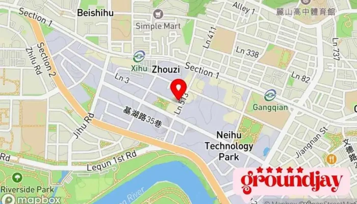 Ding Ming Tian Yun Duan Dian Can Xi Tong Ben Teng Zhan 地圖 - Taipei City, Neihu District