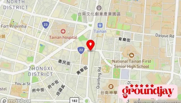 Ding Qiang Shu Wei Guan  WdTai Nan Fu Wu Zhong Xin 地圖 - Tainan City, East District