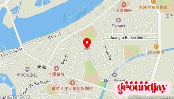 地图 东港  在 屏东东港镇