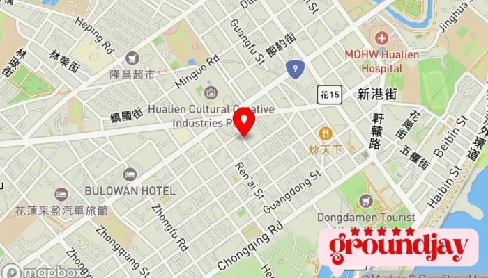 Dong Sen Fang Wu 地圖 - Hualien County, Hualien City