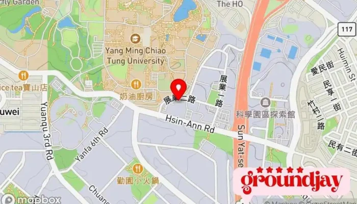 地图 高通半导体有限公司 电子公司, 企业办公场所 在 Hsinchu City, East District