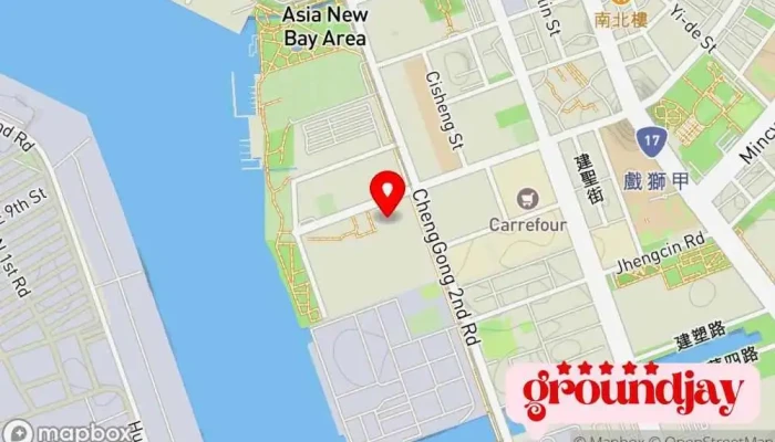 地图 高雄软体科技园区 企业园区 在 Kaohsiung City, Cianjhen District
