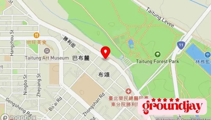 Guo Li Jiao Yu Guang Bo Dian Tai Tai Dong Fen Tai 地圖 - Taitung County, Taitung City