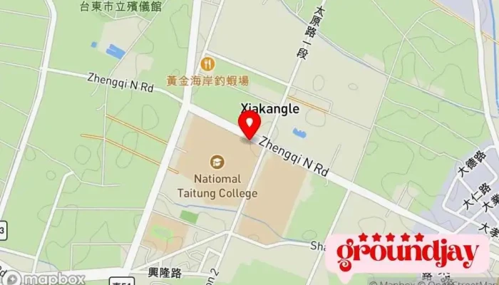 地图 国立台东专科学校 学院 在 Taitung County, Taitung City