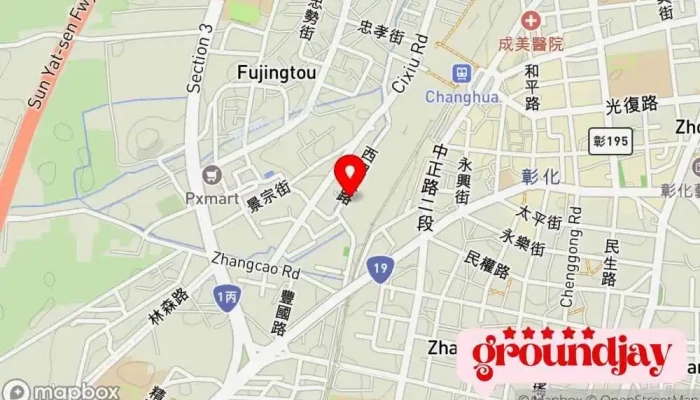 Guo Ying Tai Wan Tie Lu Gong Si Zhang Hua Ji Wu Duan 地圖 - Changhua County, Changhua City