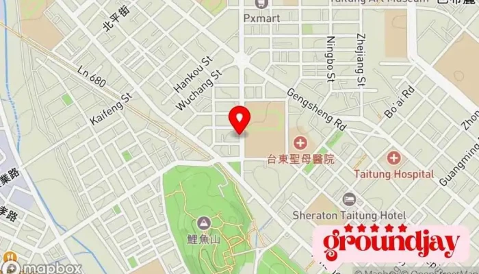 Guo Yun Ke Ji Gu Fen You Xian Gong Si 地圖 - Taitung County, Taitung City