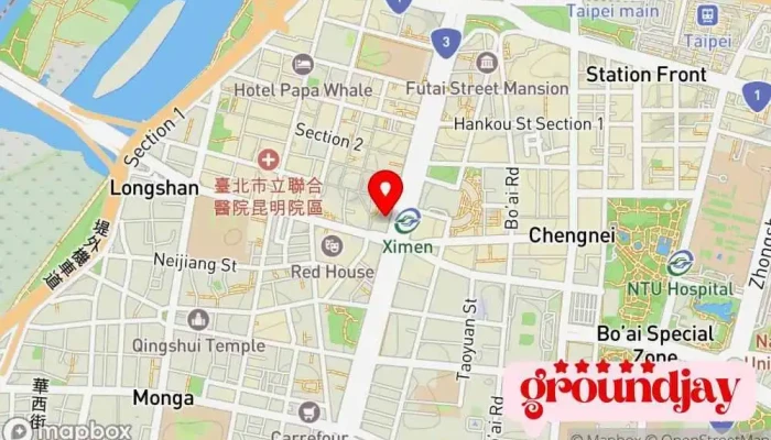 Hai Ke Wang Ka Xi Men Dian 地圖 - Taipei City, Wanhua District