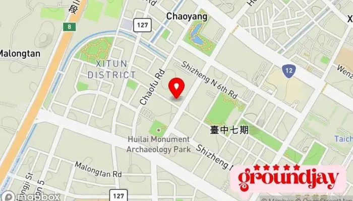 地图 贺田科技有限公司 商店, 进出口公司 在 Taichung City, Xitun District