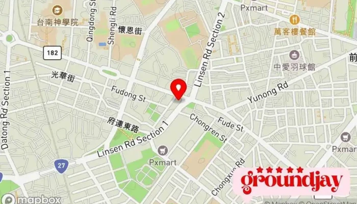 Hong Hui Guang Dian Gu Fen You Xian Gong Si  Tai Nan Ban Shi Chu Unice E O Services Inc Tainan Office 地圖 - Tainan City, East District