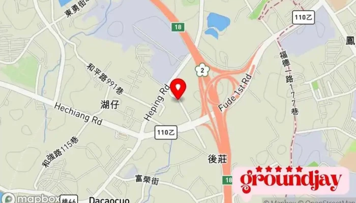 Hong Zhen Qi Ye Gu Fen You Xian Gong Si 地圖 - Taoyuan City, Bade District