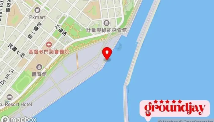 地图 花莲港 港口 在 
