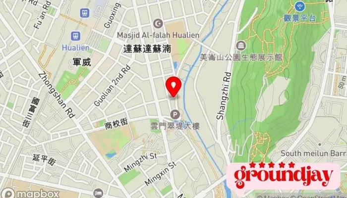 Hua Lian Lan Tian Bai Yun Min Su 地圖 - Hualien County, Hualien City