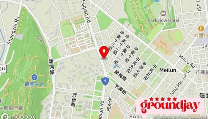 地图 花莲云产业基地 政府机构 在 Hualien County, Hualien City
