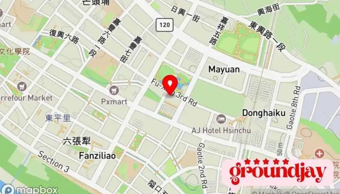 Huan Yu Zhong Hua Ji Ti Dian Lu She Ji Gu Fen You Xian Gong Si 地圖 - Hsinchu County, Zhubei City