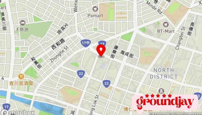 Ji Ce Wang Lu Xing Xiao 地圖 - Tainan City, West Central District