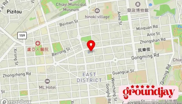 Jia Yi Shi Gong Shang Fa Zhan Tou Zi Ce Jin Hui Zhong Xiao Qi Ye Fu Wu Zhong Xin 地圖 - Chiayi City, West District
