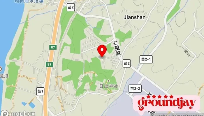 Jian Fa Gong Ye Gu Fen You Xian Gong Si 地圖 - Miaoli County, Zhunan Township