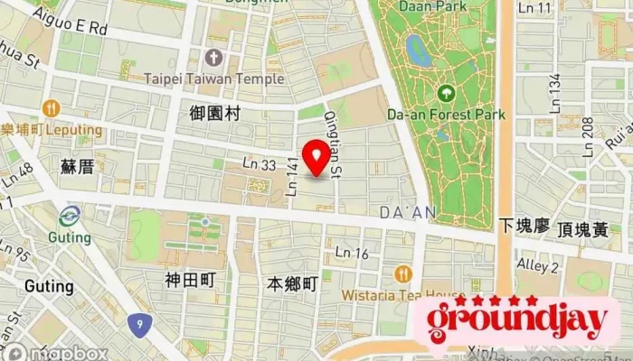 Jian Zhu Shi Jie Zi Xun Wang Zhan 地圖 - Taipei City, Da’an District