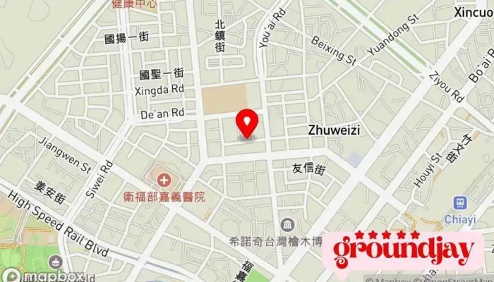 Jiang Jun Dian Zi Yu Le Zhong Xin 地圖 - Chiayi City, West District