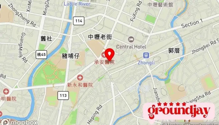 Jie Teng Zi Xun You Xian Gong Si 地圖 - Taoyuan City, Zhongli District