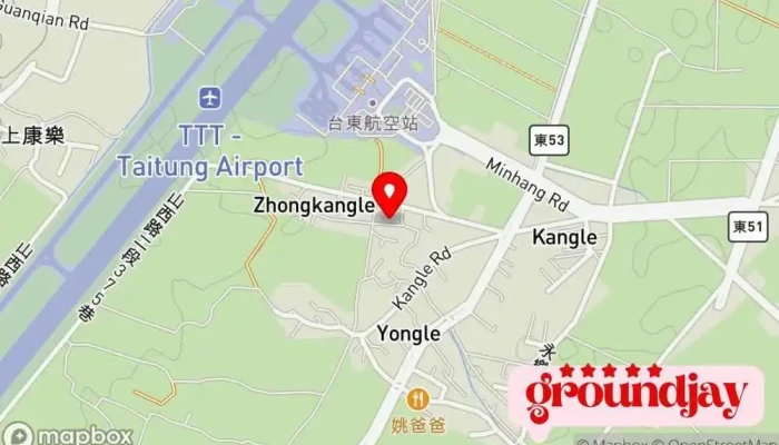 Jing Ji Hai Wu Ren Gong Zuo Shi 地圖 - Taitung County, Taitung City
