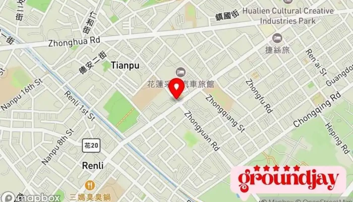 地图 靓hó 花莲伴手礼 天然食品店 在 Hualien County, Hualien City