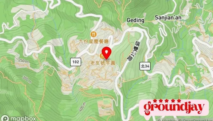 Jiu Zhong Ting Ke Zhan 地圖 - New Taipei City, Ruifang District