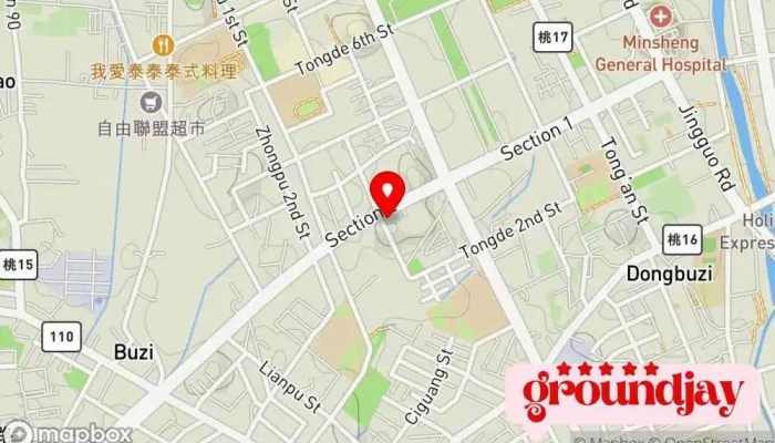 Kai Bo Da Kuan Pin Bei Tao Yuan Shu Wei You Xian Dian Shi 地圖 - Taoyuan City, Taoyuan District