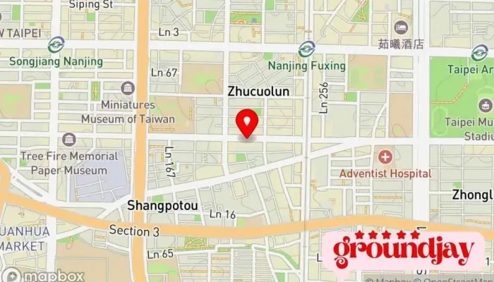 Kai Fa Lu Xing She Gu Fen You Xian Gong Si 地圖 - Taipei City, Zhongshan District