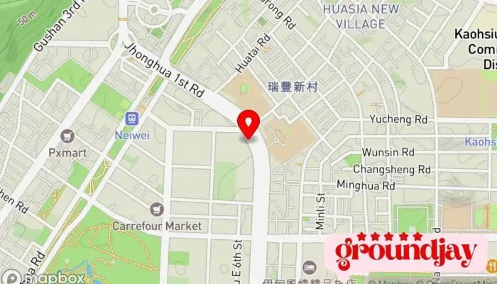 Ke Zhi Xiao Jie Ping Mian She Ji Gong Si Tuan Ti Ban Fu Ke Zhi Hua Shang Pin Zhan Chang She Ji Bu Zhi 地圖 - Kaohsiung City, 鼓山区