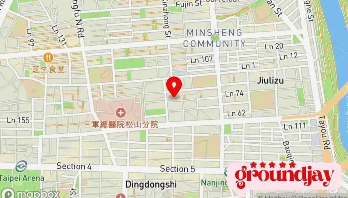 Kong Bai Ge Kong Jian Gai Nian She Ji 地圖 - Taipei City, Songshan District